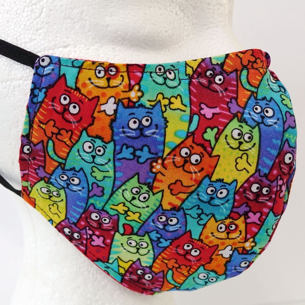 Cat Themed Handcrafted Reusable Washable Face Mask
